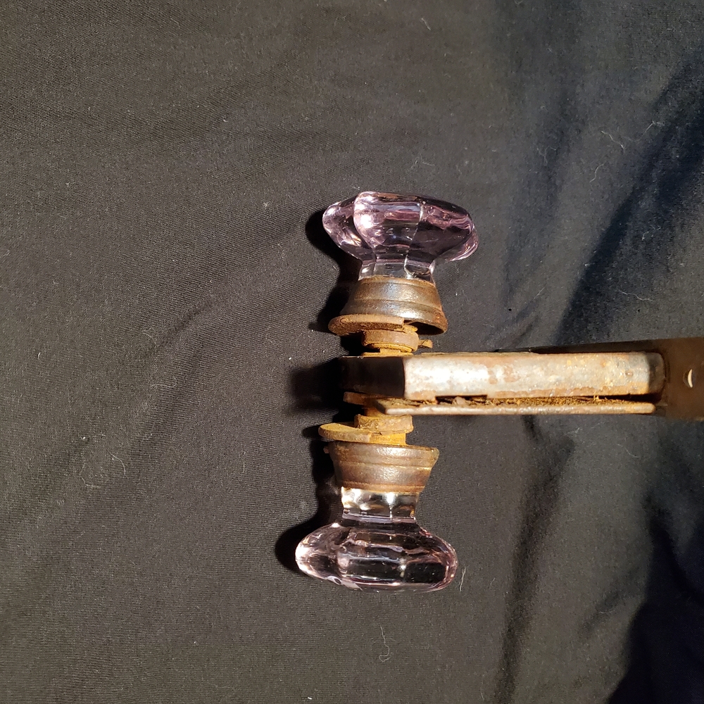 Elegant Pink  Glass Door Knobs
